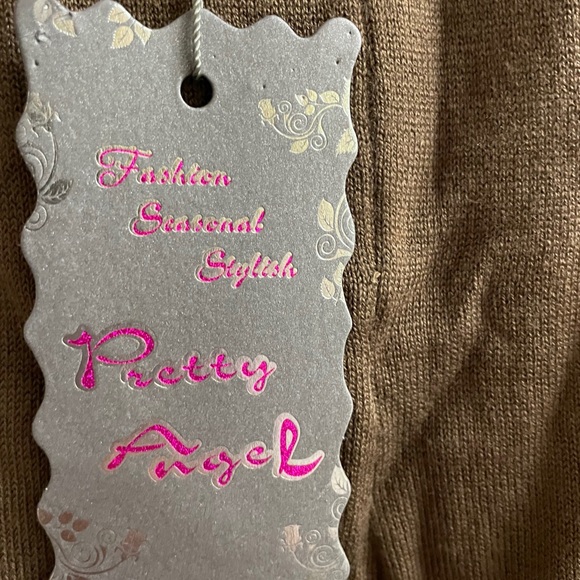 NWT Pretty Angel Taupe coloured leggings with bling on side of each leg in S/M. - Picture 6 of 8